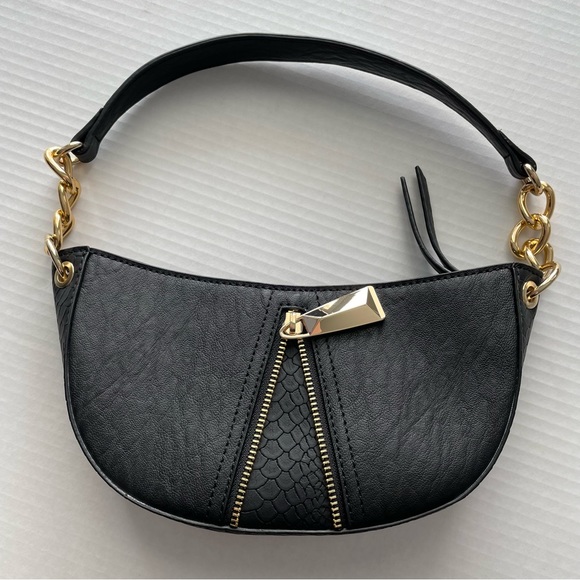 Jessica Simpson Black and Gold Mini Handbag - Picture 2 of 7